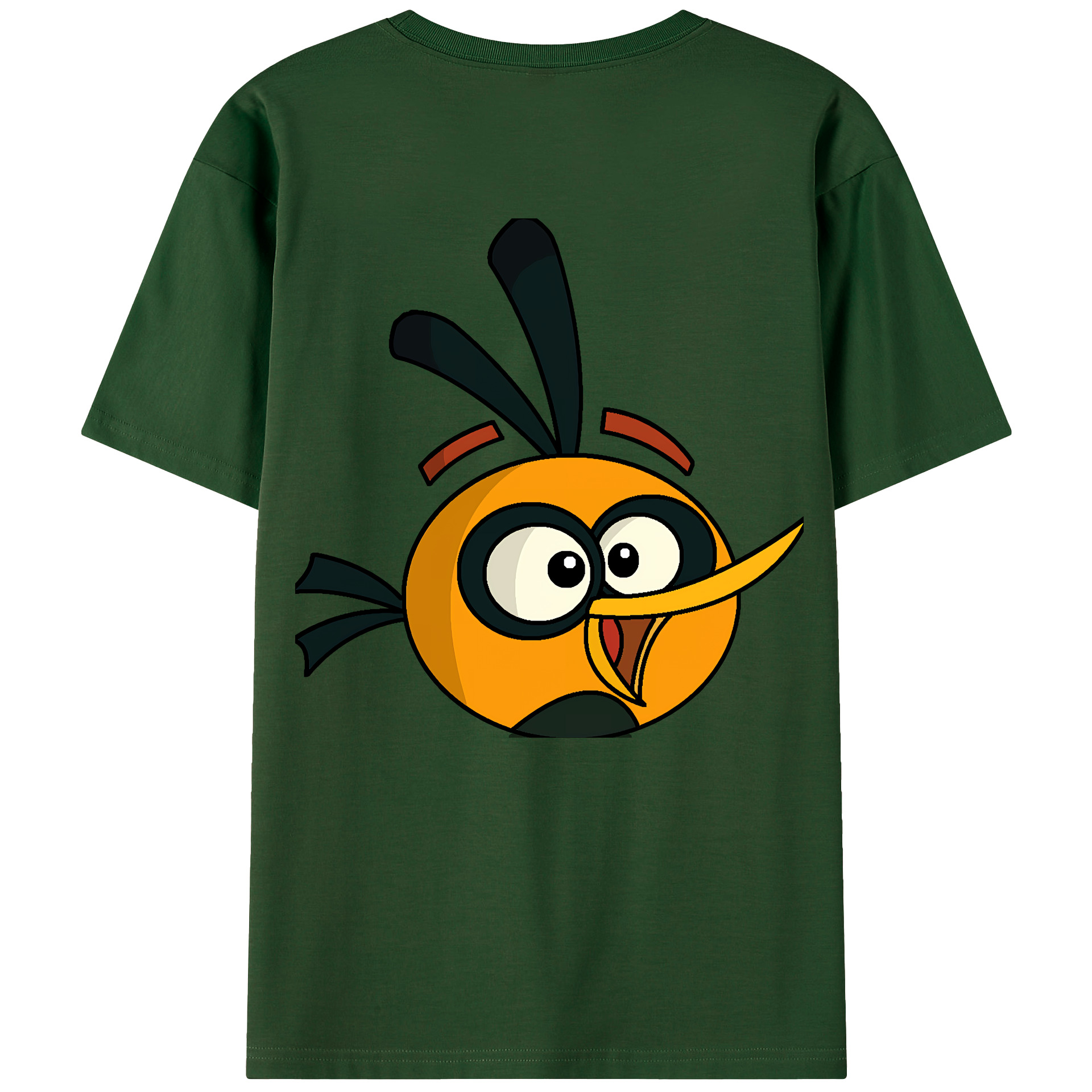 （画像用） Angry Birds アングリーバード 綿100％半袖Tシャツ（背面プリント）